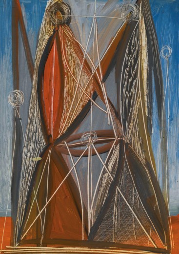 Untitled, 1948, oil, cardboard, 30x21 cm, private collection Olomouc