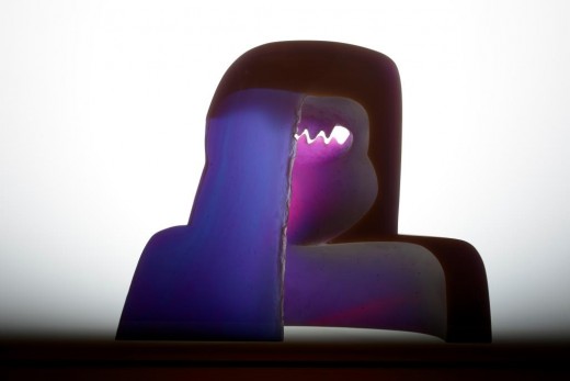 Silueta III, 1989, 38 x 48 cm, mold-melted glass, cut, ground, polished