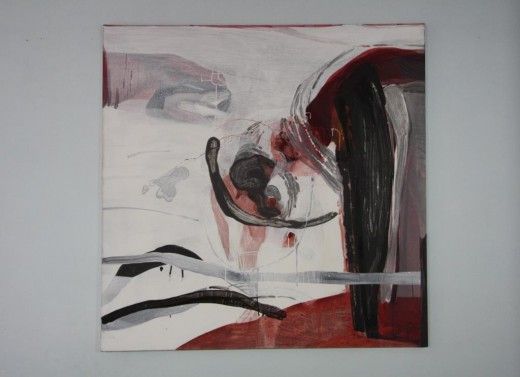 Zastavení, 2015, akryl na plátně, 120 x 120 cm
