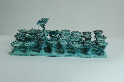 Zdeněk Tománek, 2014, Gardening, 20,5 x 46 x 21 cm, bronze