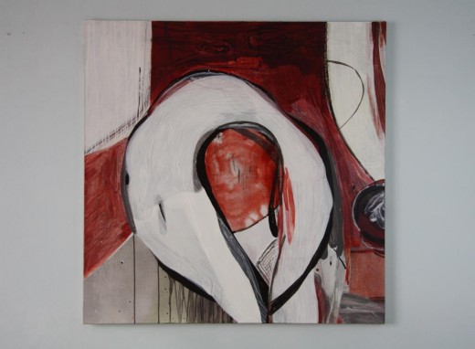 Blízká bytost V., 2012, akryl na plátně, 110 x 110 cm