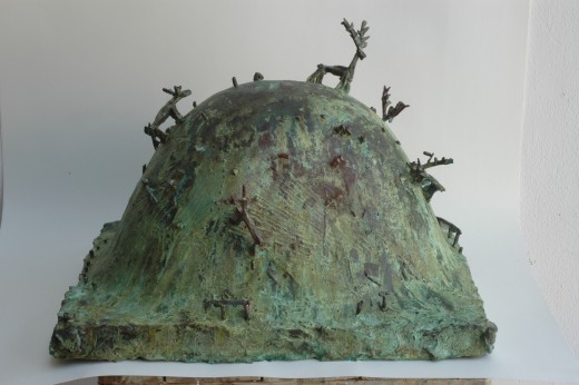 Zdeněk Tománek, Mound, 2010, bronze, 34×46×40 cm
