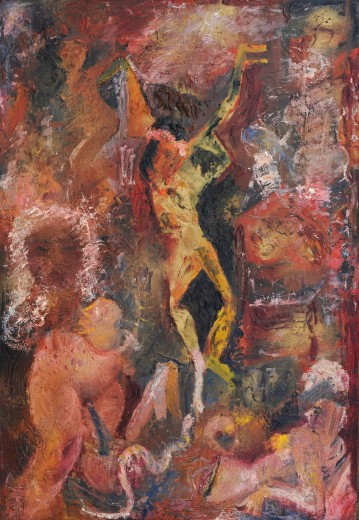 Václav Chad, Crucifixion approx. 1942, oil, canvas, 101×69 cm,
collection of the Hodonín Gallery of Fine Arts, photo: Josef Fantura