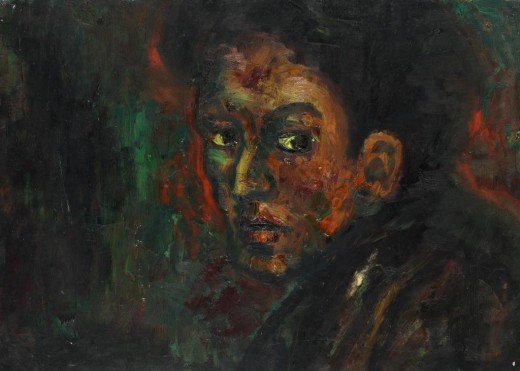 Self-portrait (by Muncha), 1st half of the 40s, oil, 44.5 x 62.5 cm